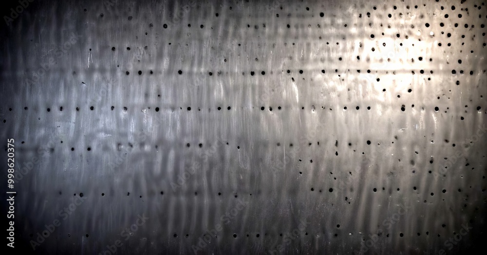 Fototapete a close-up view textured surface with a pattern of small holes or perforations, creating a sense of depth and dimension