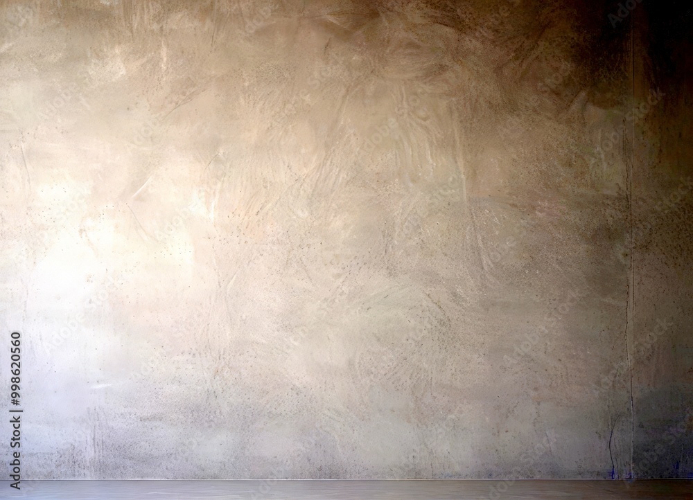 Poster A simple, unadorned wall with a subtle texture, featuring a vertical line running across it