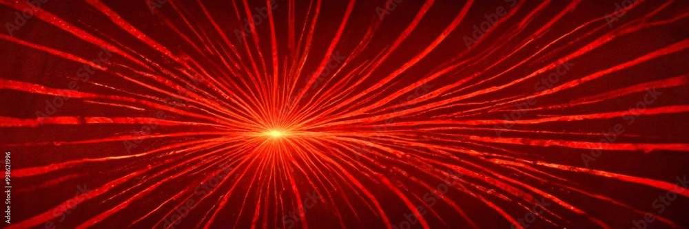 Aufkleber a striking abstract pattern of radiating lines and a bright, glowing center, reminiscent starburst o