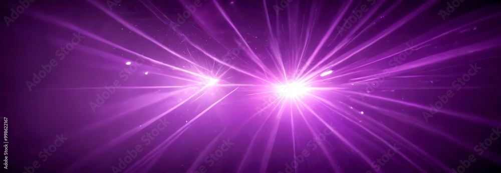 Fototapete a vibrant purple background with radiating lines and a bright, white light at the center, creating a