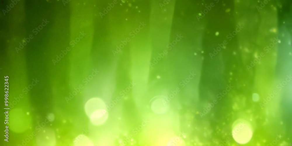 Poster a blurred, green background with a subtle pattern of vertical lines and small white circles scattered throughout, creating a sense of depth and movement