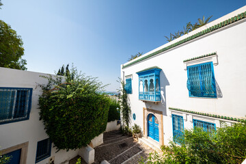 Fototapeta premium Streets of Sidi Bou Said, Tunisia