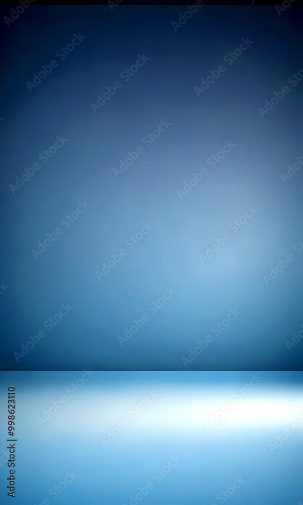 Poster A gradient background transitioning from a deep blue at the top to a lighter shade at the bottom, creating a sense of depth and space