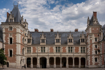 France - Blois - Château de Blois - Courtyard View