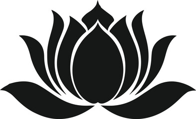 Black and white flower vector image