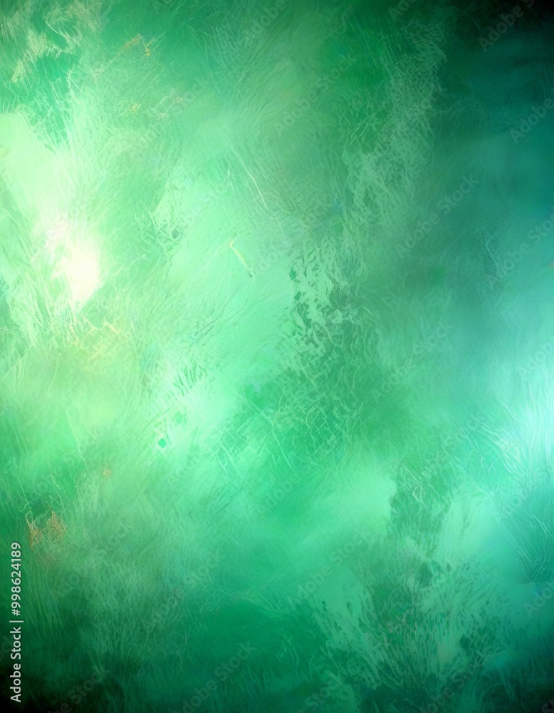 Poster a textured green background with a subtle gradient effect, creating a sense of depth and movement