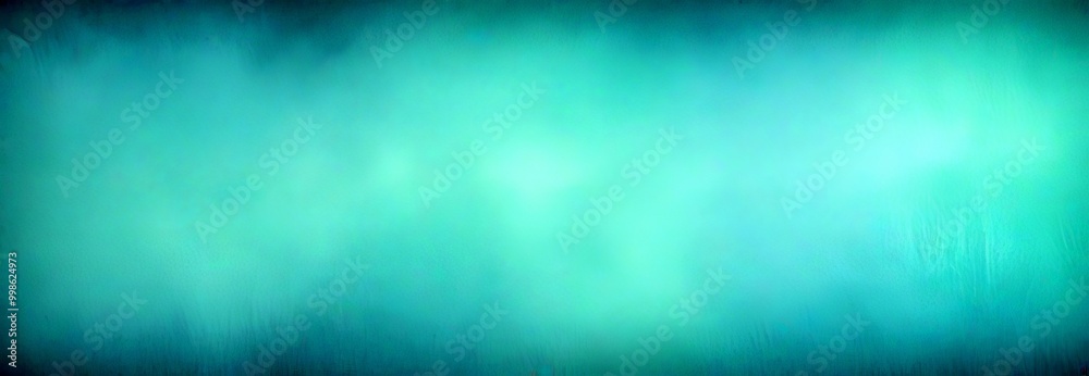 Poster a blurred, abstract representation greenish-blue color gradient, with a subtle texture and a sense of depth