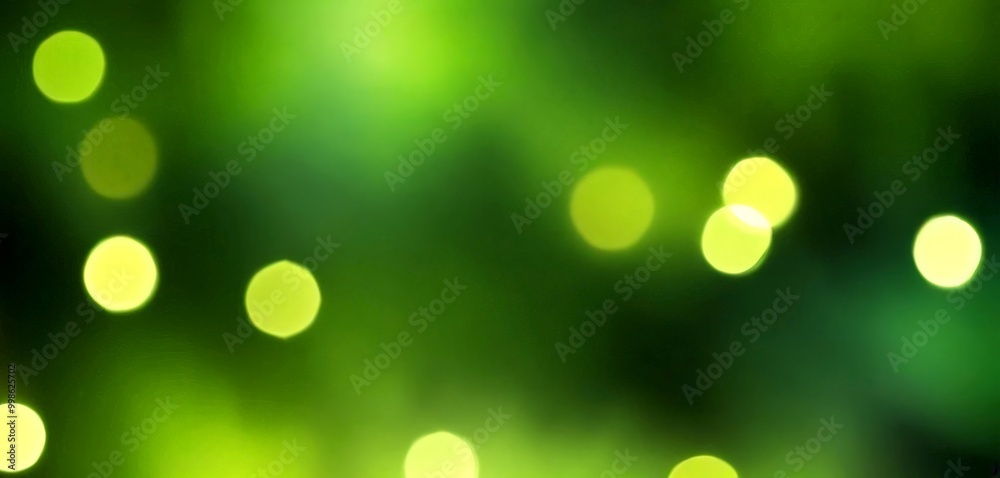 Aufkleber a blurred green background with a pattern of overlapping circles, creating a bokeh effect