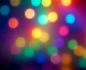 Fototapeta premium A vibrant display of multicolored lights, creating a mesmerizing and festive atmosphere