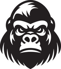 gorilla silhouette icon
