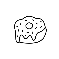 hand drawn donut outline