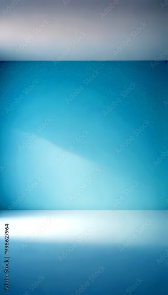 Poster a minimalist, abstract background with a gradient of blue and gray tones, creating a sense of depth and tranquility