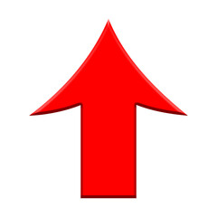 3d red arrow