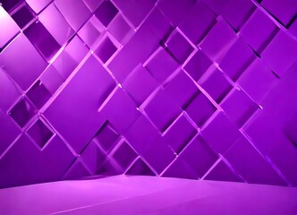 Fototapeta premium a purple geometric pattern composed of intersecting lines and squares, creating a visually striking and abstract design