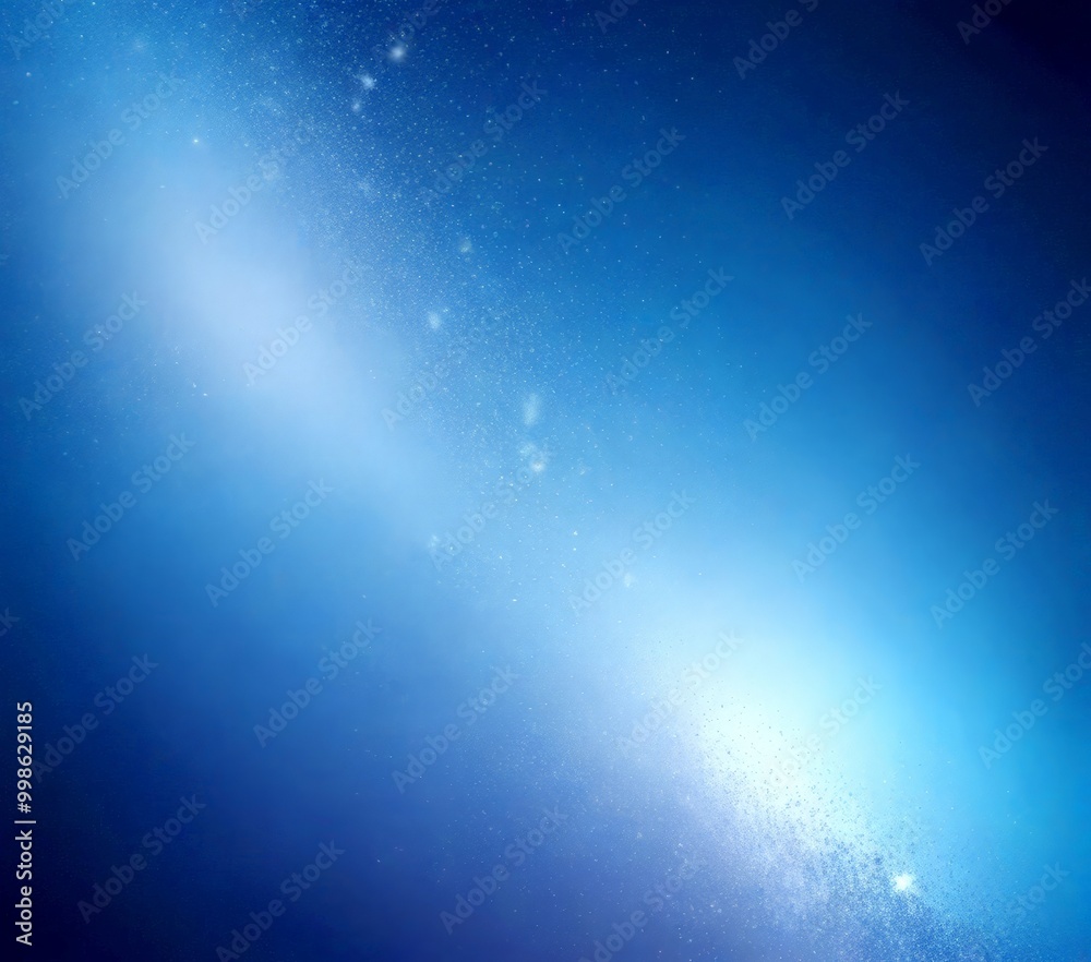 Leinwandbilder a serene night sky, bathed in a gradient of blue hues the sky transitions from a deep blue at the to