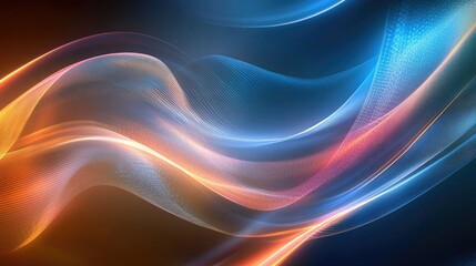 Fototapeta premium Elegant abstract business background featuring bold shapes, smooth gradients, and soft glowing light, symbolizing innovation and corporate success