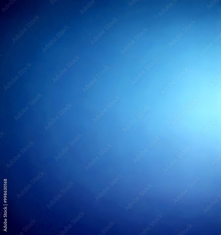 Poster a gradient background transitioning from a deep blue at the top to a lighter shade at the bottom, creating a sense of depth and movement
