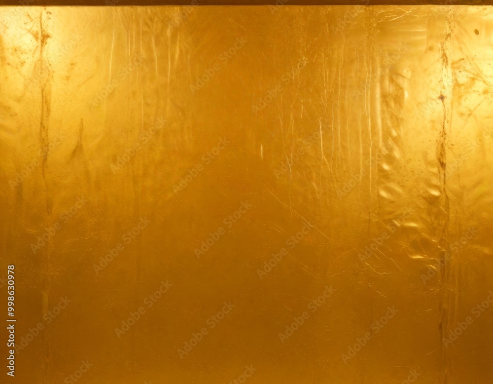 Leinwandbilder a textured golden surface with a subtle pattern of vertical lines, creating a warm and inviting atmo