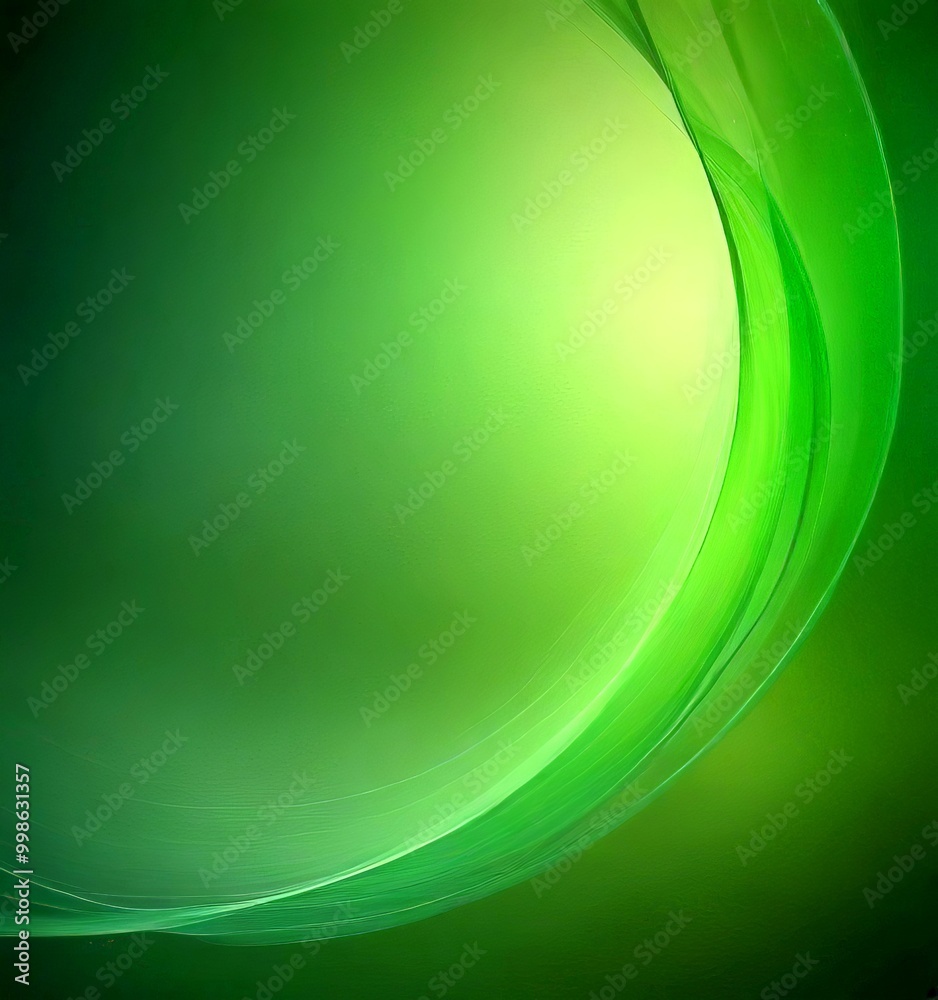 Leinwandbilder a gradient background transitioning from a darker shade of green at the top to a lighter shade at the bottom, creating a sense of depth and movement
