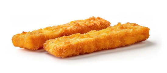 Fish Fingers Isolated On White Background