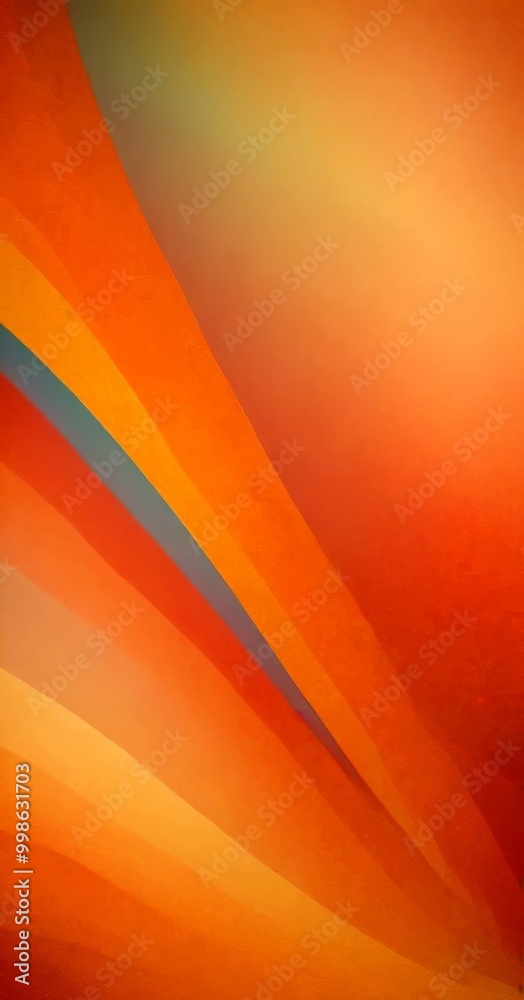 Poster a vibrant abstract composition of overlapping orange and yellow horizontal lines, creating a dynamic and energetic visual effect