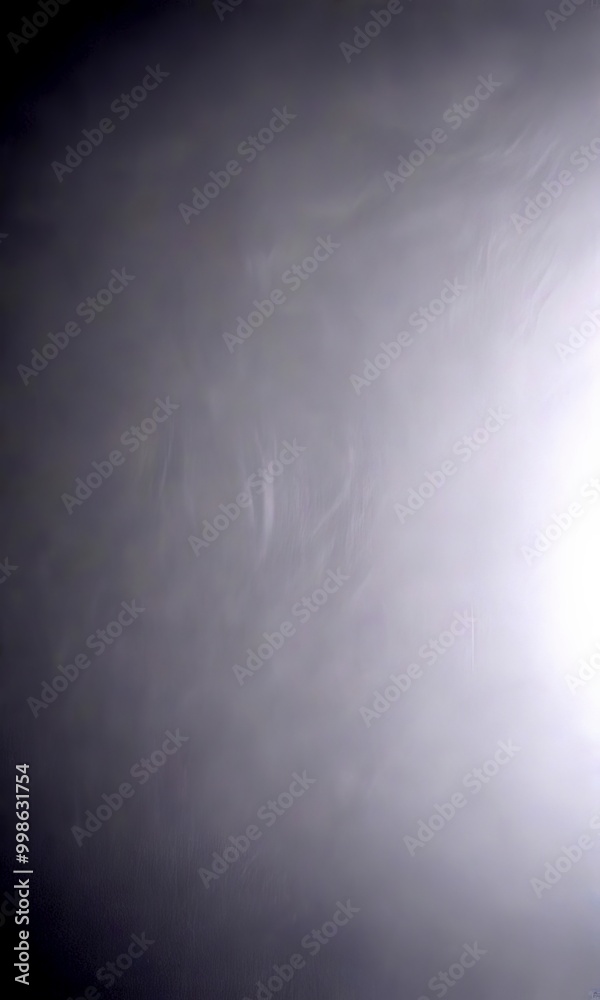 Poster a blurred, dark gray background with a faint, wispy pattern of white lines or shapes in the center, creating a sense of depth and movement