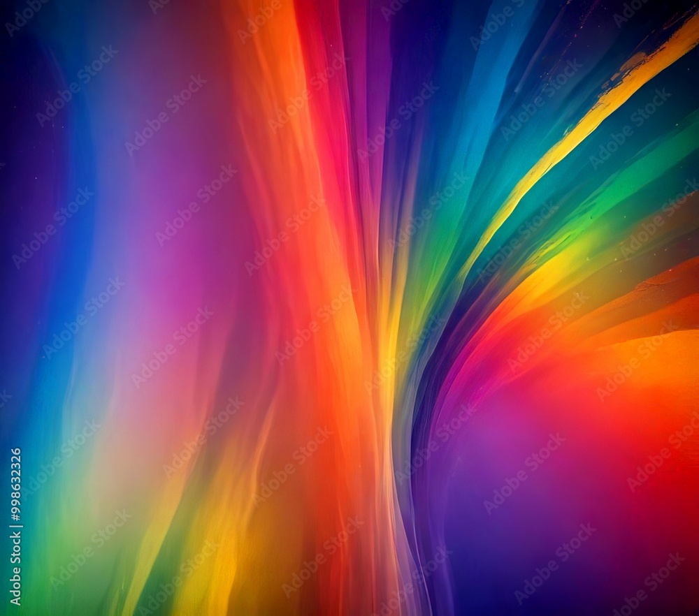 Aufkleber a vibrant abstract composition of colorful, fluid lines and curves, creating a dynamic and visually striking effect