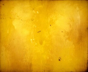 Obraz premium a textured yellow surface with small white specks and stains, giving it a worn and aged appearance