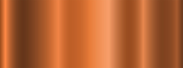 Copper metal gradient. Banners with a metallic copper gradient texture. Vector illustration.