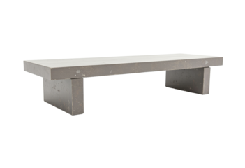 Outdoor Bench Mockup - Isolated on Transparent Background - High Quality