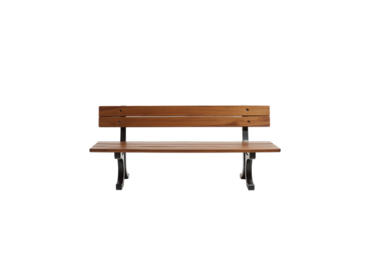 Modern Bench Mockup - Isolated on White - Customizable
