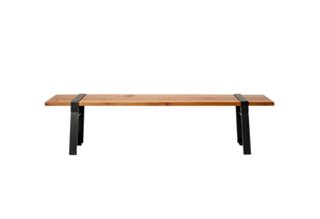 Realistic 3D Rendered Bench Isolated on White - High-Resolution PNG