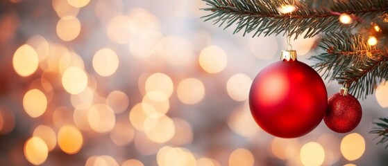 Obraz premium Merry Christmas and Happy New Year holiday background