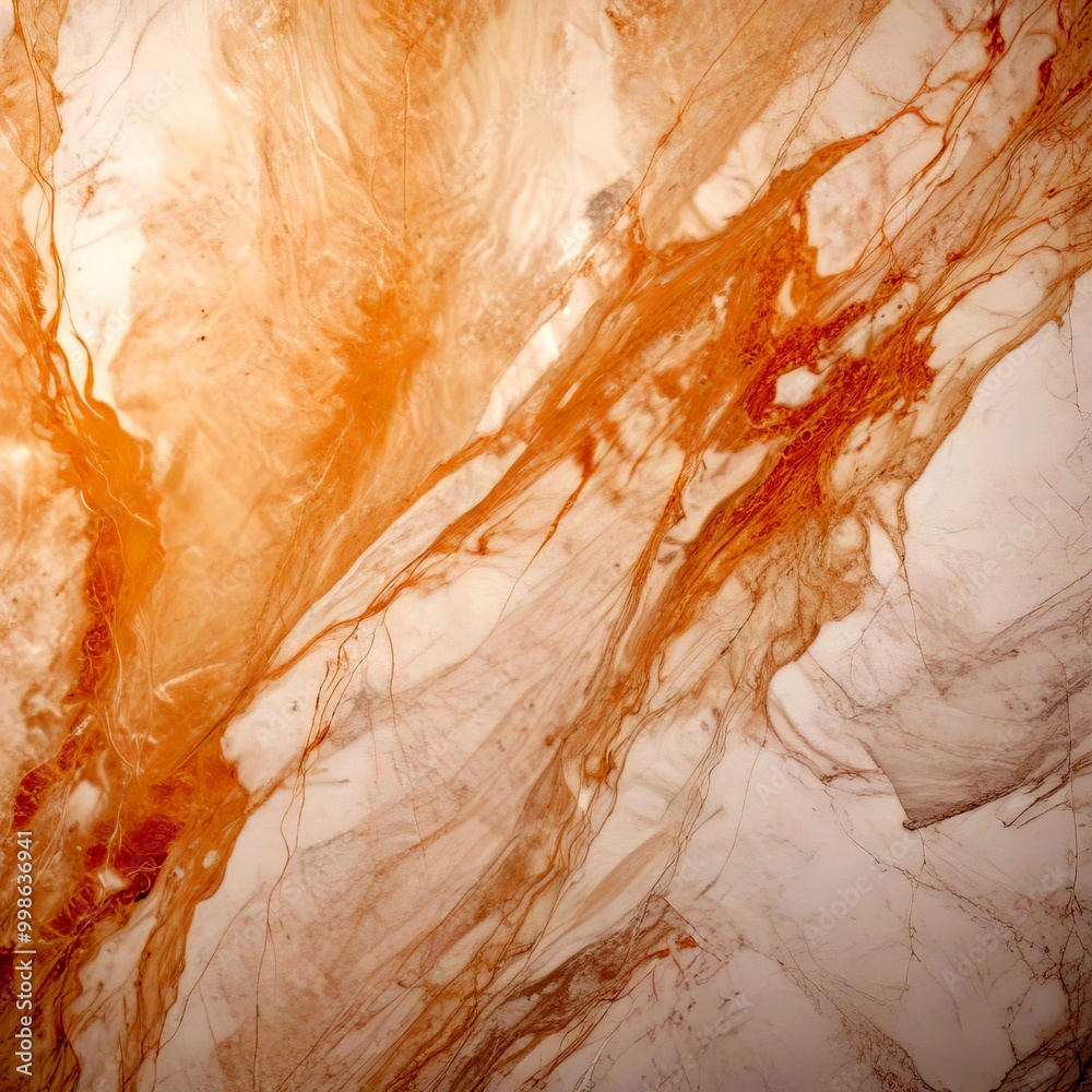 Poster a close-up view marble surface with a textured, marbled pattern in shades of beige and brown
