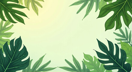 Fototapeta premium green leaves background