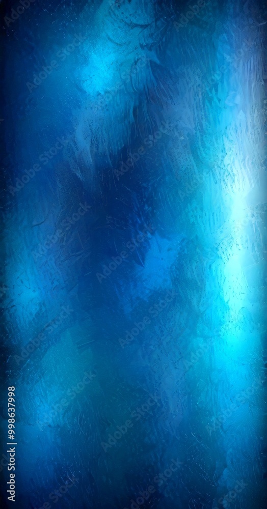 Poster a textured blue background with a gradient effect, creating a sense of depth and movement