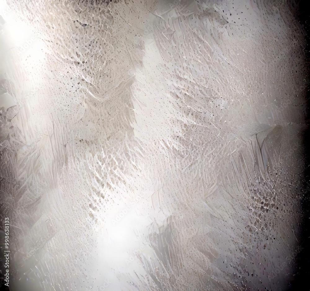 Poster a close-up view textured, white surface with a subtle pattern of lines and dots, resembling a frosted glass window or a frosted glass wall