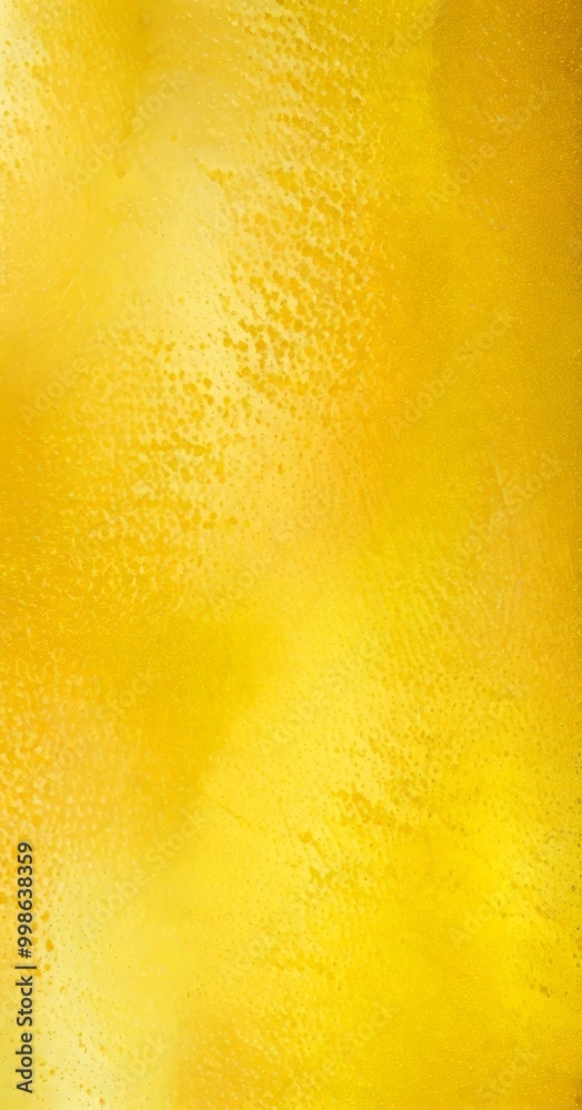 Poster a close-up view yellow surface with a textured, speckled appearance