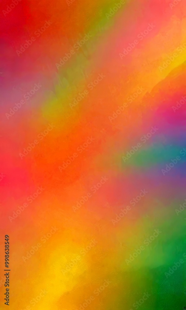 Fototapete a vibrant gradient background with a rainbow-like effect, transitioning from pink to yellow, orange,