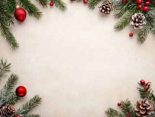 Merry Christmas and Happy New Year holiday background