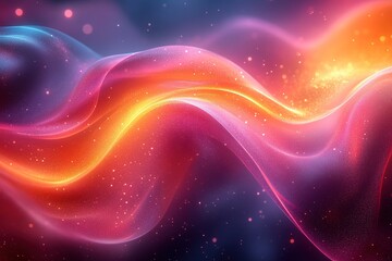 Fototapeta premium Vibrant Colorful Abstract Representation of Power in Dynamic Shapes and Patterns for Creative Use