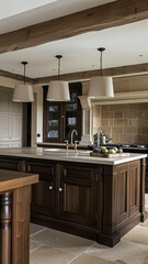 Bespoke kitchen design, country house and cottage interior design, English countryside style renovation and home decor idea