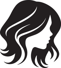 Woman silhouette logo icon vector image