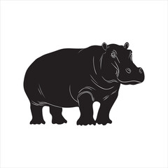 illustration of a rhino