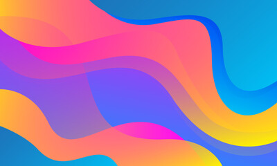 Abstract colorful wave background. Vector illustration