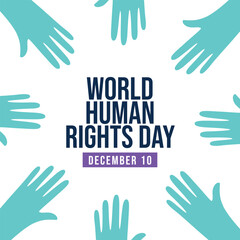 vector graphic of Human Rights Day ideal for Human Rights Day celebration.