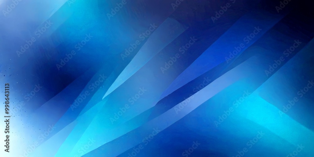 Poster a gradient background with blue and white hues, creating a visually striking and abstract composition