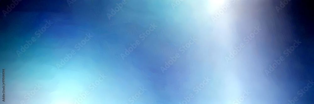 Poster a gradient of blue and white colors, transitioning from a deep blue at the top to a lighter blue at the bottom