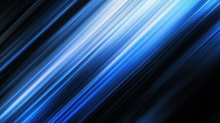 Abstract blue and black diagonal lines background.