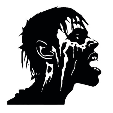 recommend clip art: Scary Zombie silhouette  Illustration